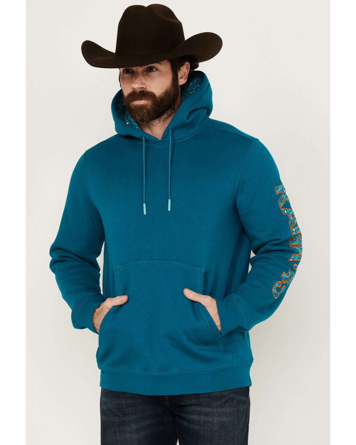 RANK 45&reg; Men's Brundi Logo Hooded Sweatshirt