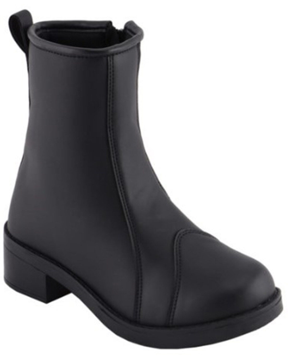 Milwaukee Leather Women's Clean Toe Cap Riding Boots - Round Toe