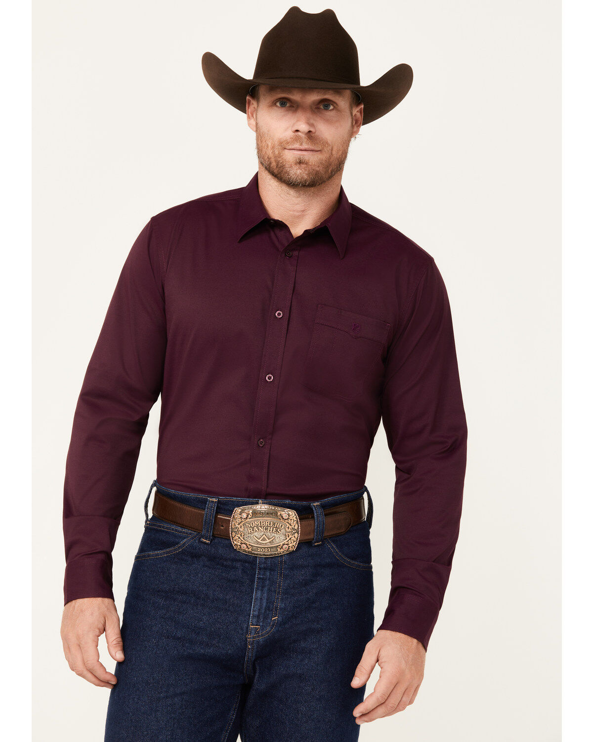 RANK 45® Men's Logo Long Sleeve Button-Down Performance Western Shirt 1 246064-rank-45-reg-men-s-logo-long-sleeve-button-down-performance-western-shirt-1.jpg