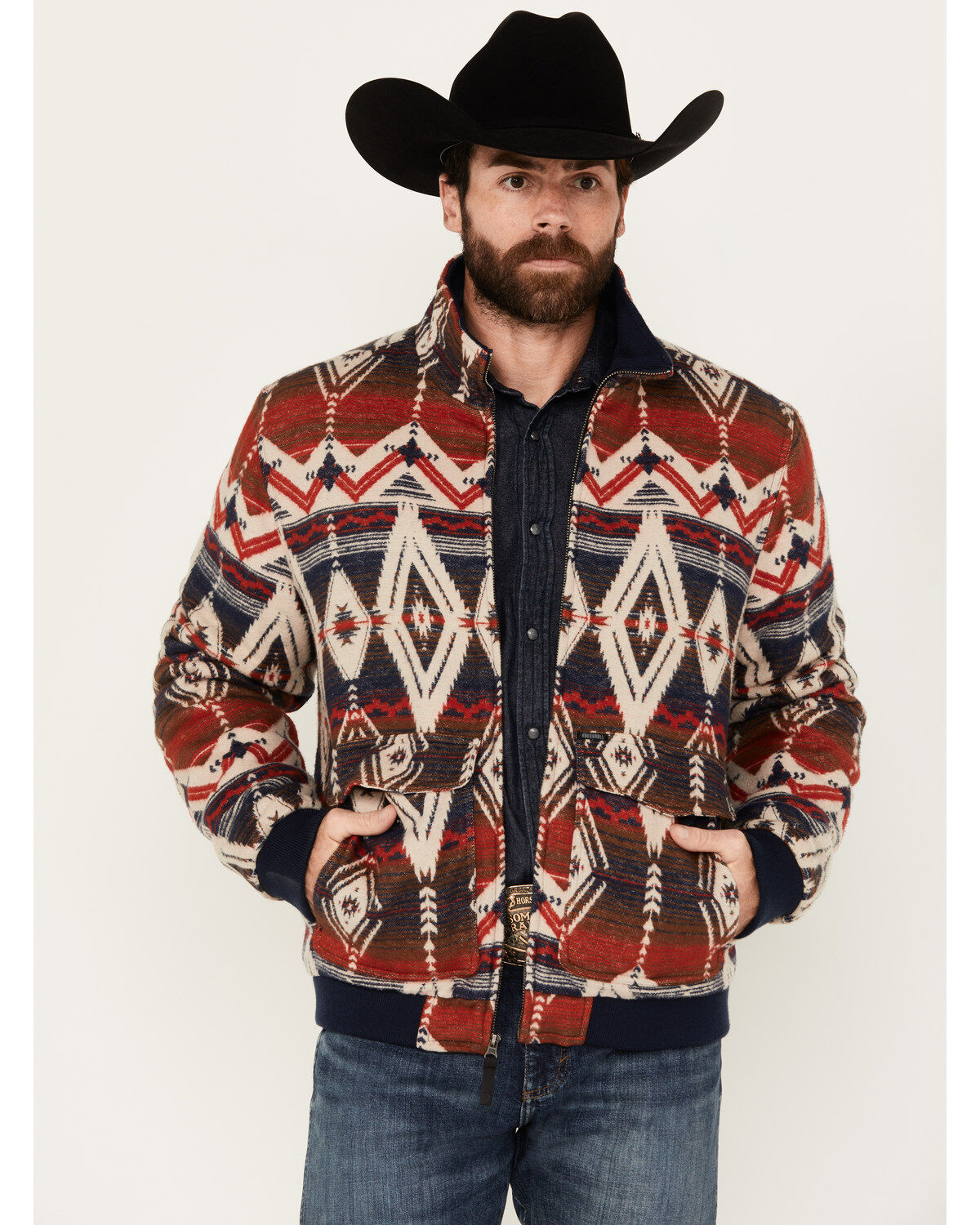 Rock & Roll Denim Men's Bomber Southwestern Zip Jacket 1 246908-rock-amp-roll-denim-men-s-bomber-southwestern-zip-jacket-1.jpg