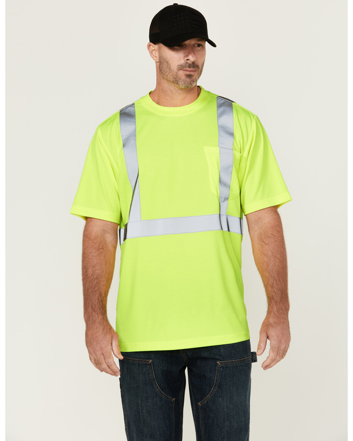 Hawx Men's Hi-Vis Reflective Short Sleeve Work T-Shirt - Big 1 248174-hawx-men-s-hi-vis-reflective-short-sleeve-work-t-shirt-big-1.jpg
