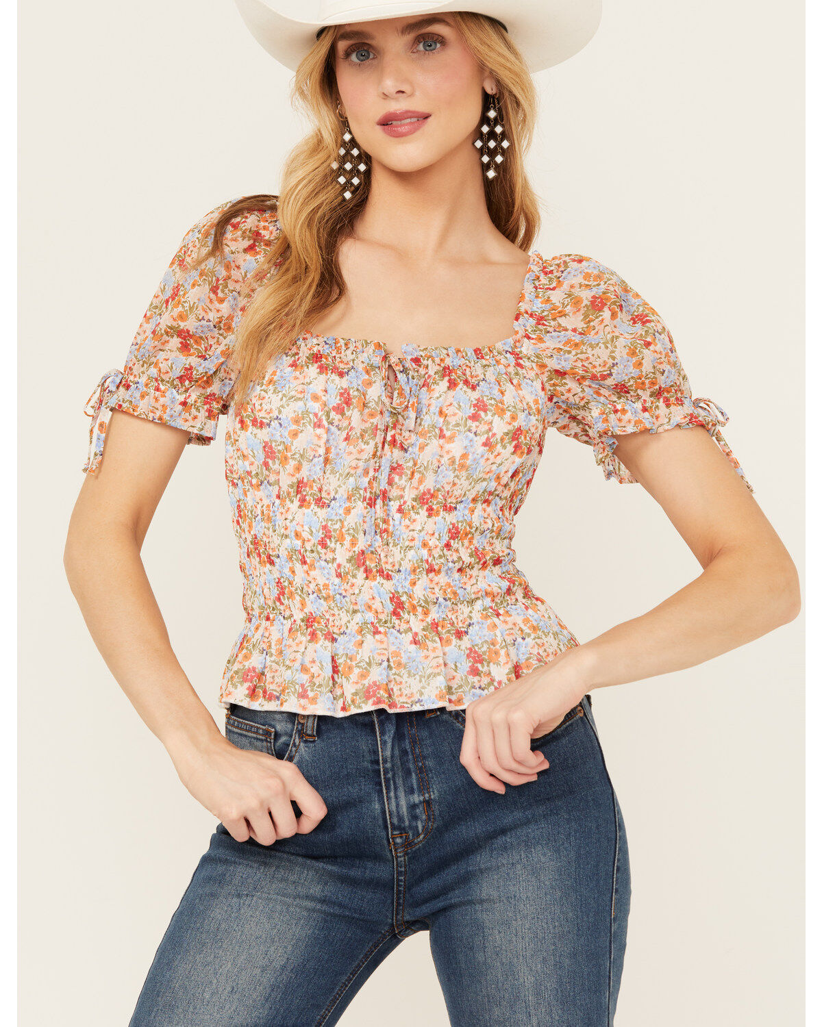 Ash & Violet Women's Short Sleeve Floral Smocked Crop Top 1 251206-ash-amp-violet-women-s-short-sleeve-floral-smocked-crop-top-1.jpg