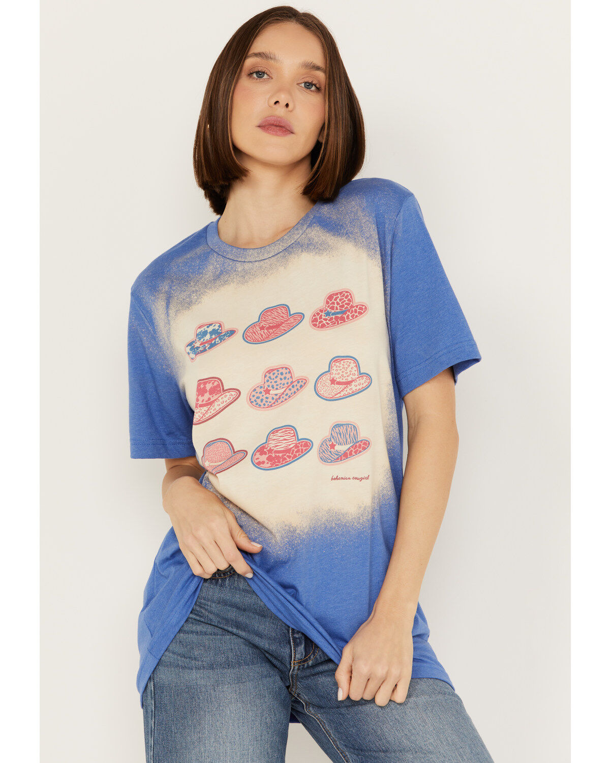 251211-bohemian-cowgirl-women-s-bleach-americana-hats-short-sleeve-graphic-tee-1.jpg