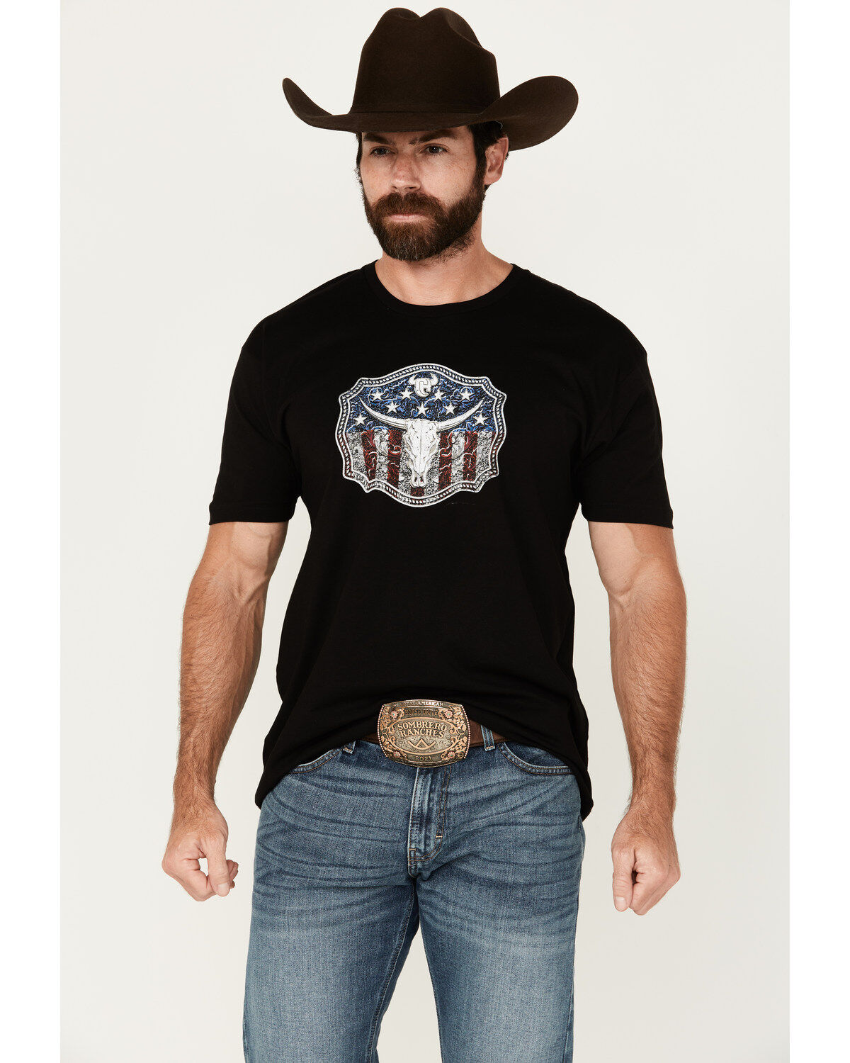 Cowboy Hardware Men's American Flag Buckle Short Sleeve T-Shirt 1 252484-cowboy-hardware-men-s-american-flag-buckle-short-sleeve-t-shirt-1.jpg