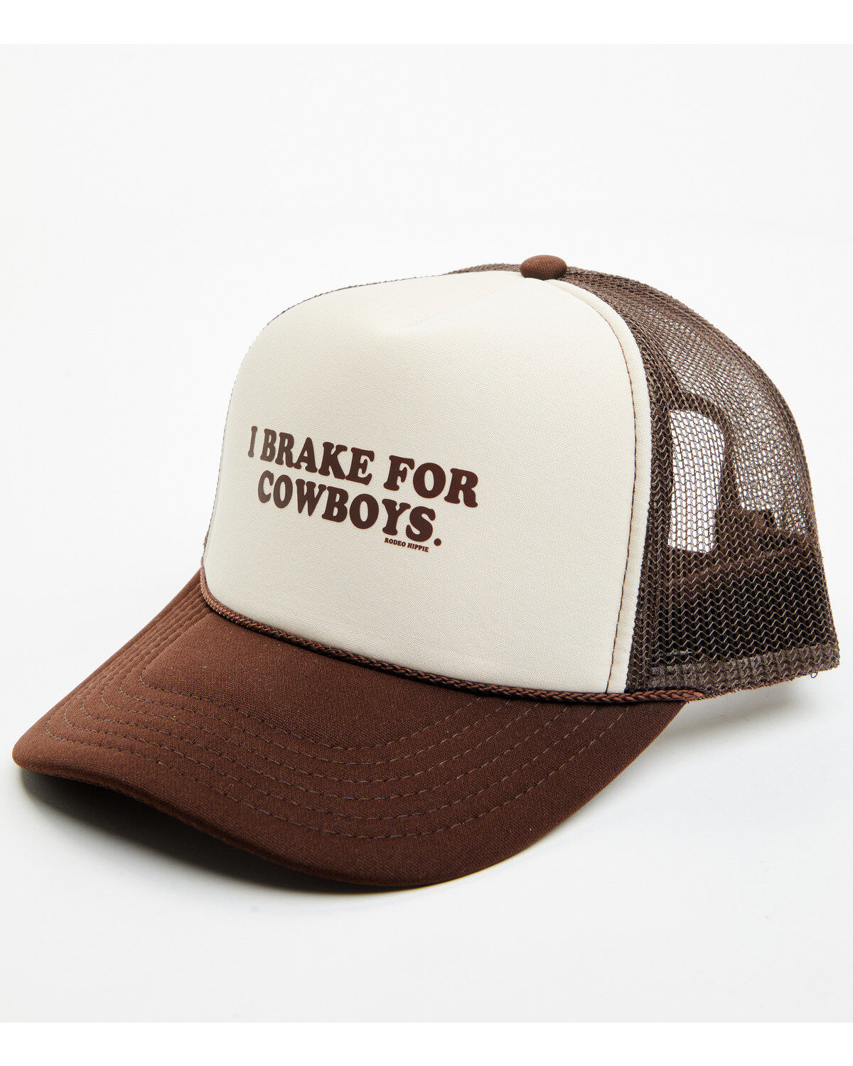 Rodeo Hippie Women's I Brake For Cowboys Trucker Cap