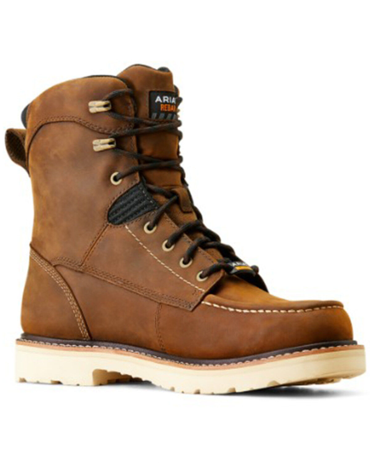 Ariat Men's Rebar Lift 8 Waterproof Lace-Up Work Boots - Moc Toe