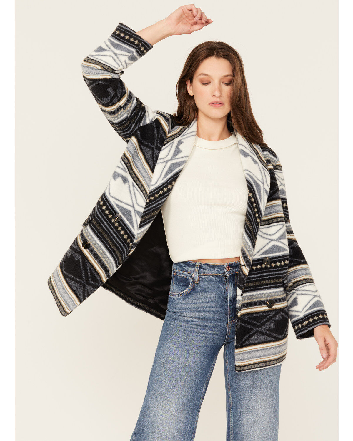 Driftwood Women's Blanch Southwestern Print Blazer