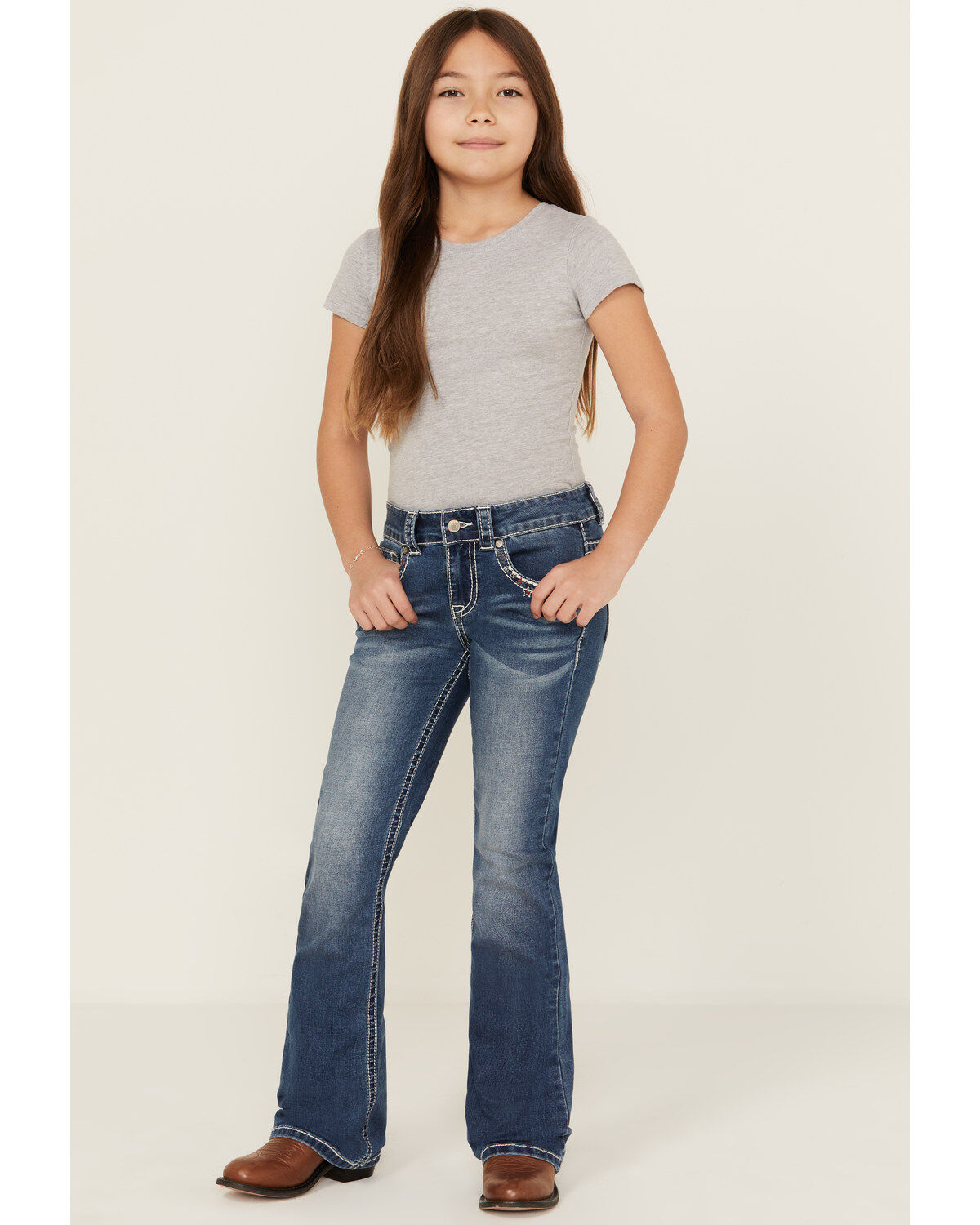 Shyanne Girls' Medium Wash Star Pocket Bootcut Stretch Denim Jeans 1 258542-shyanne-girls-medium-wash-star-pocket-bootcut-stretch-denim-jeans-1.jpg