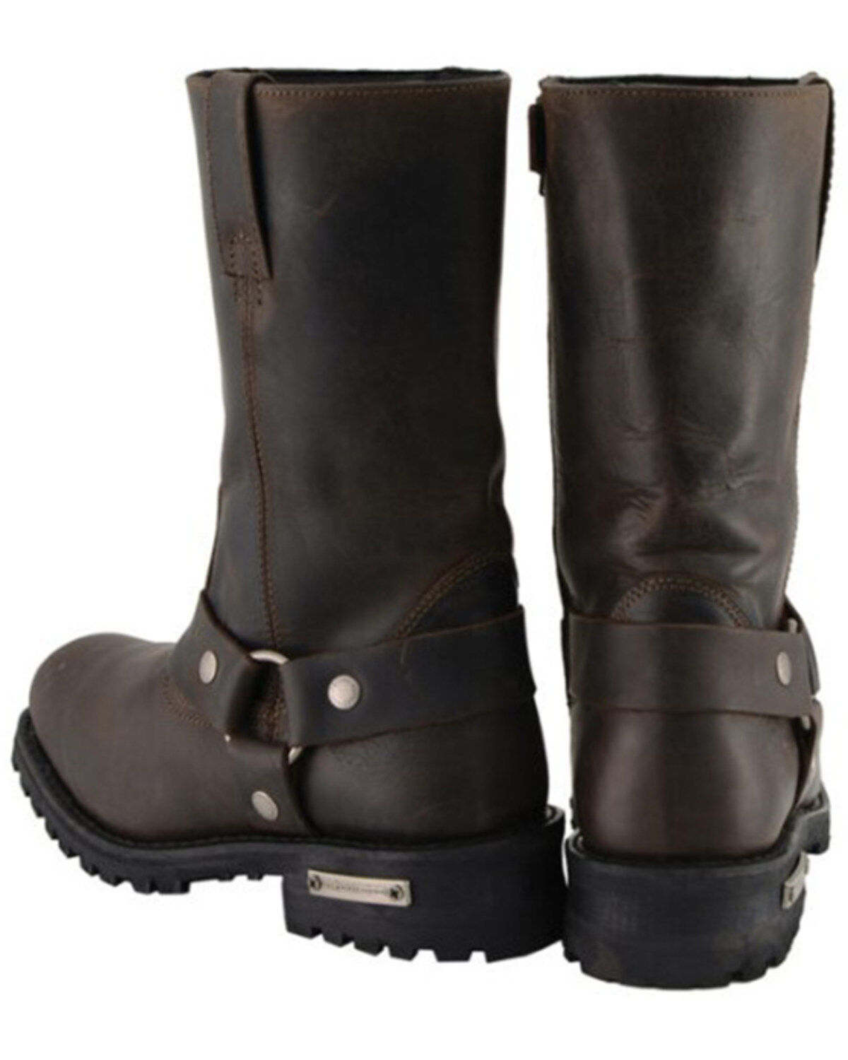 Milwaukee Leather Men's 11 Harness Motorcycle Boots - Square Toe
