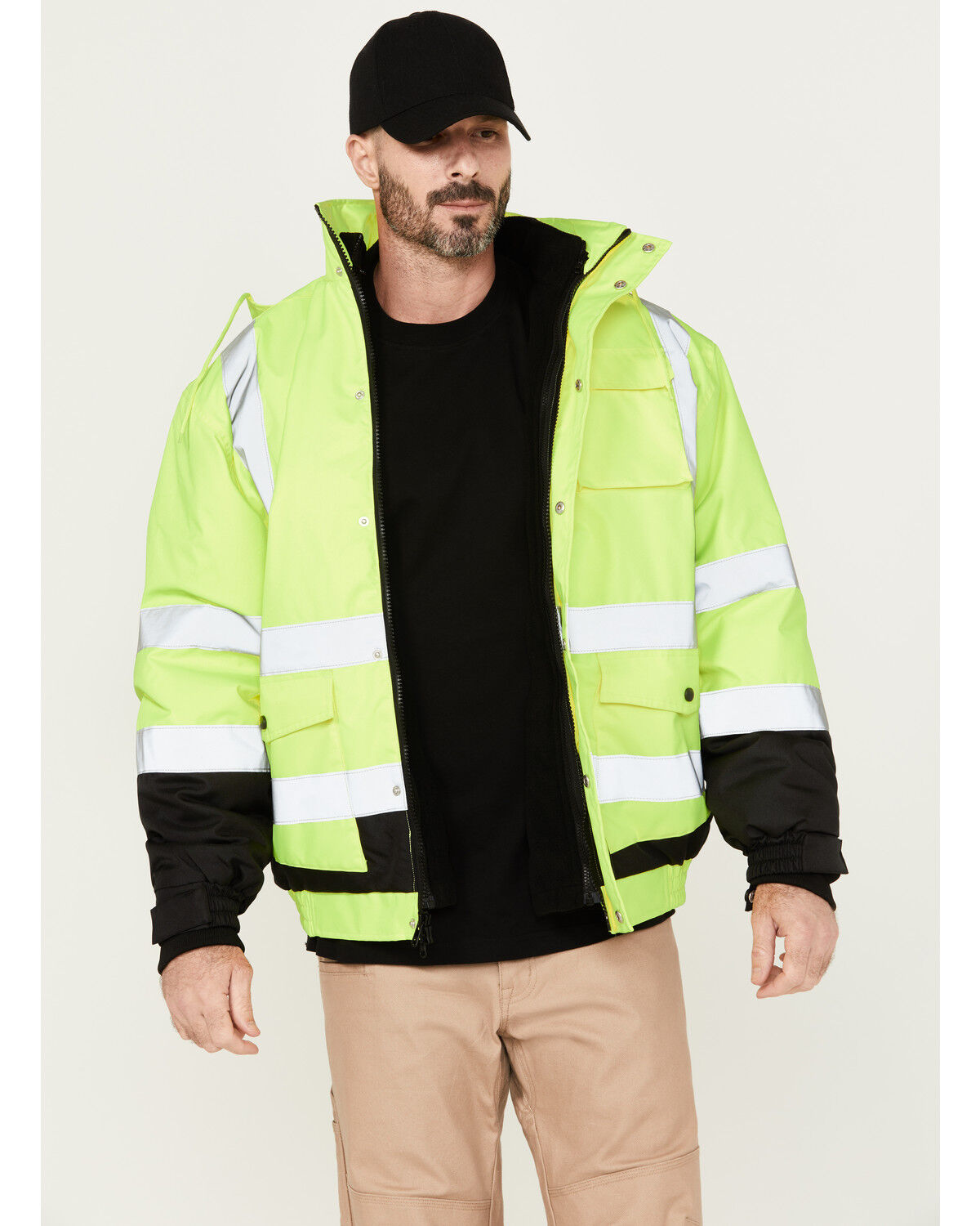 Hawx Men's 3-in-1 High Visibility Bomber Jacket - Tall