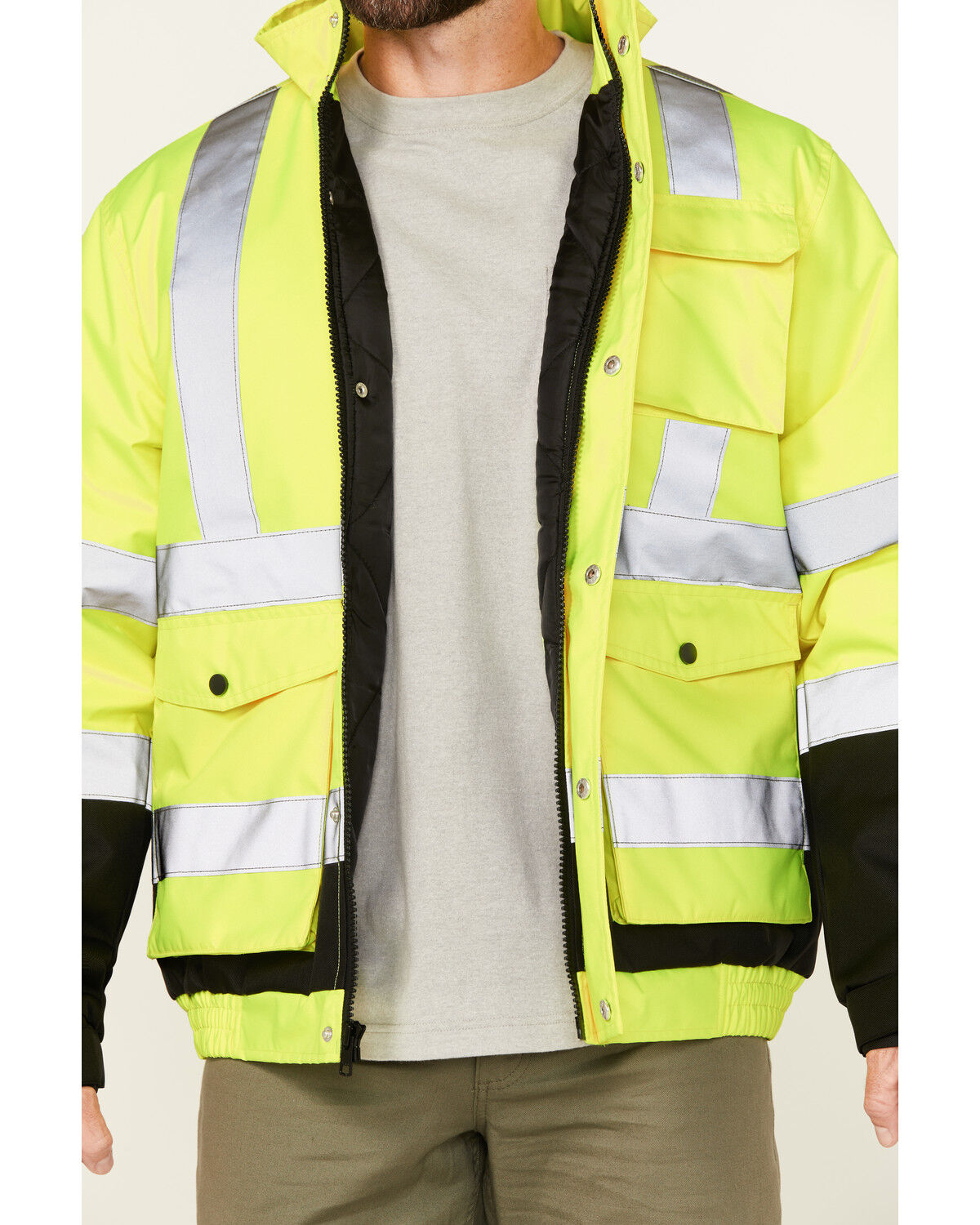 Hawx Men's Hi-Vis Bomber Jacket - Tall