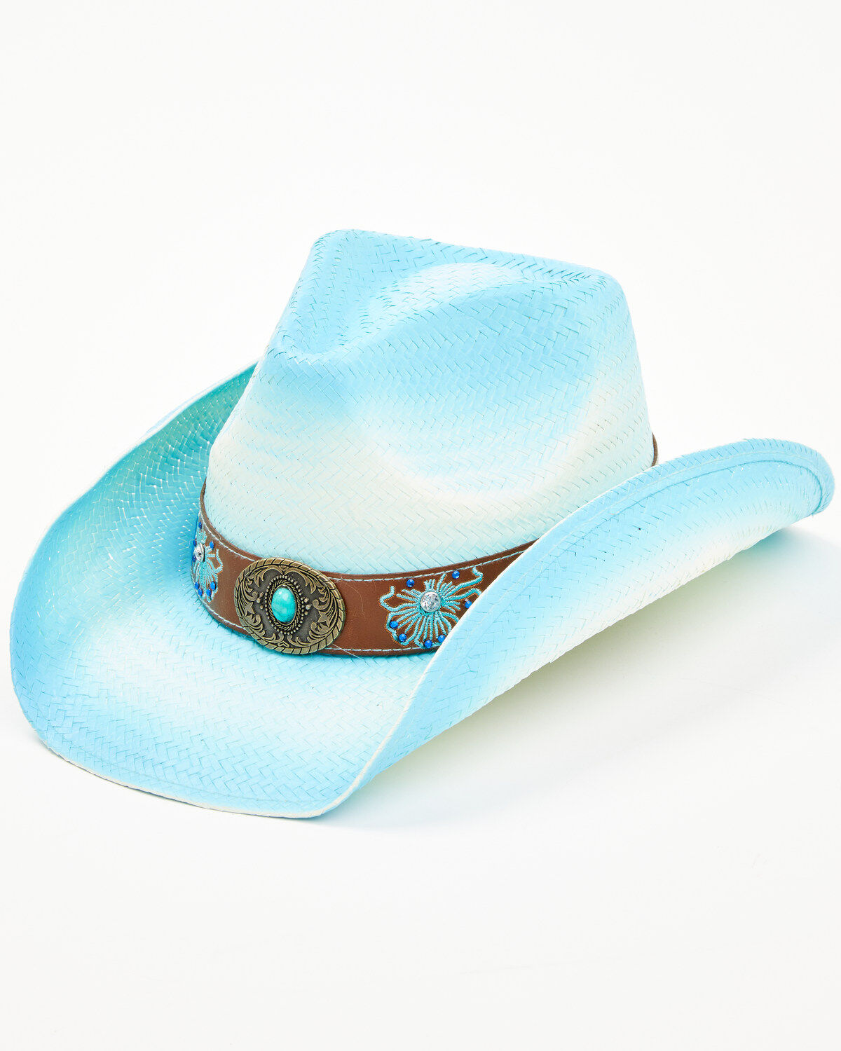 Shyanne Women's Better In Blue Straw Cowboy Hat