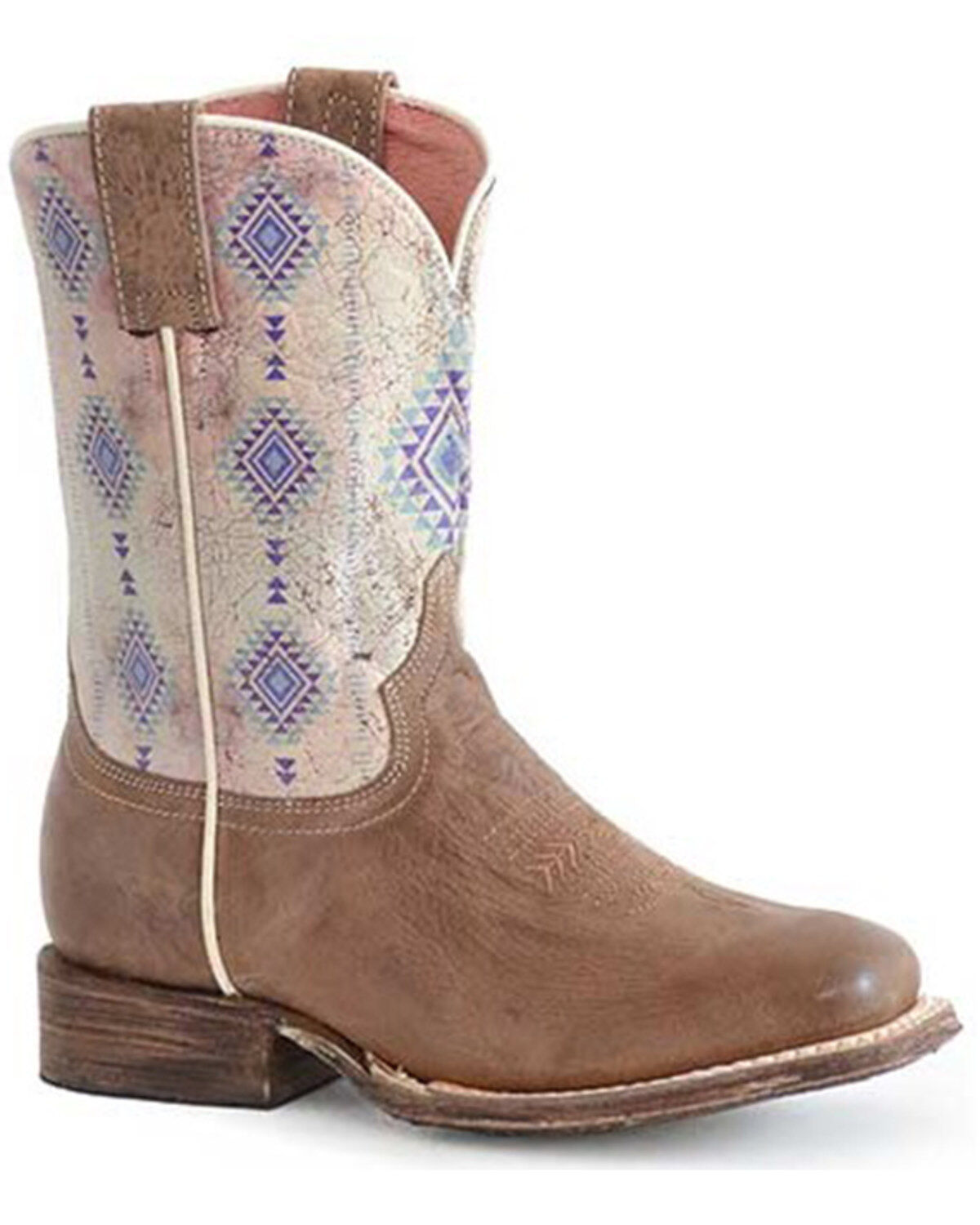 Roper Boys' Southwestern Western Boots - Square Toe
