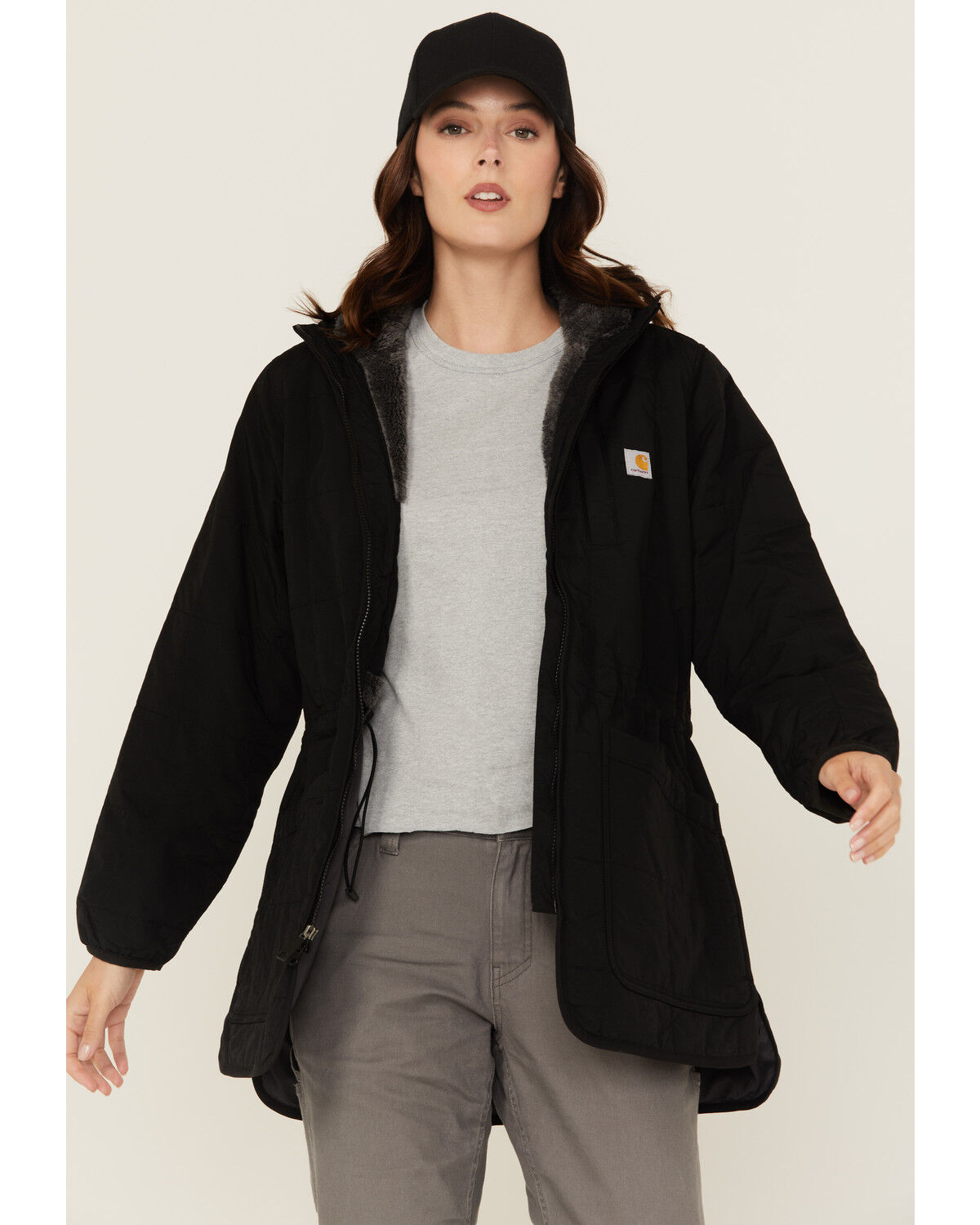 Carhartt Women's Rain Defender® Loose Fit Lightweight Insulated Hooded Coat 1 267361-carhartt-women-s-rain-defender-reg-loose-fit-lightweight-insulated-hooded-coat-1.jpg