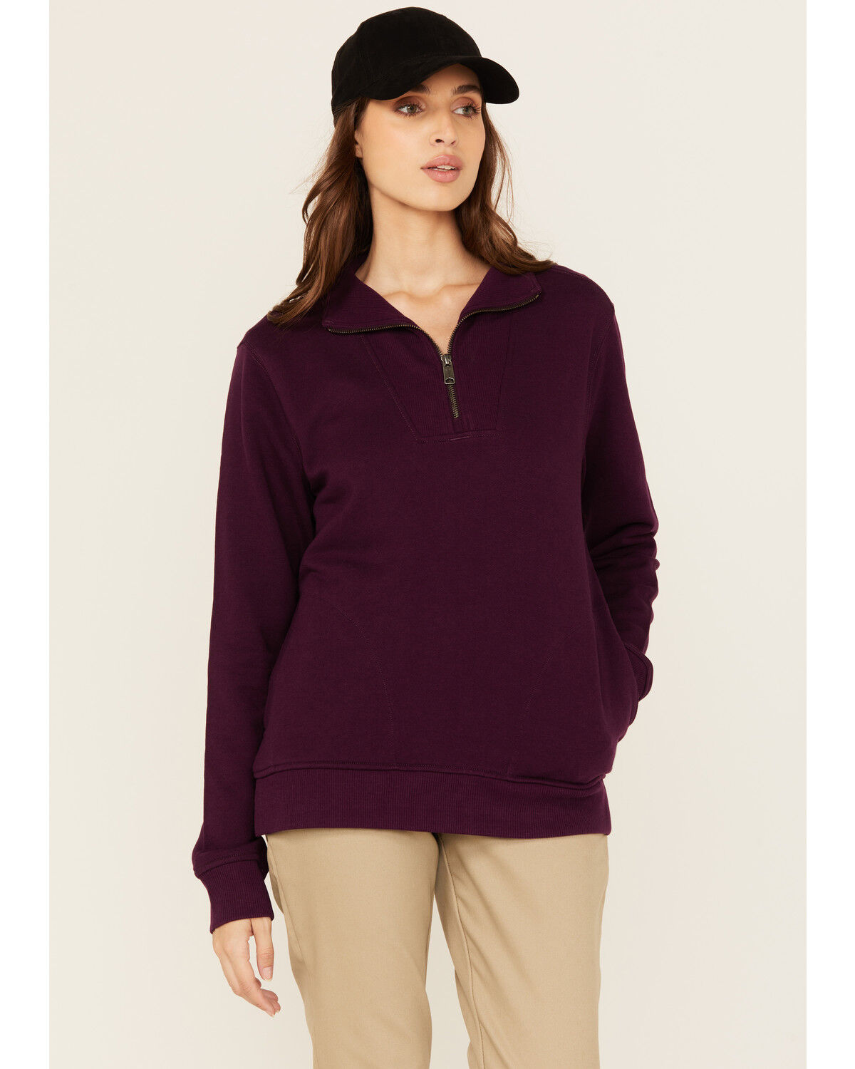 Carhartt Women's Tencel&trade; Fiber Series Relaxed Fit Half-Zip Sweatshirt