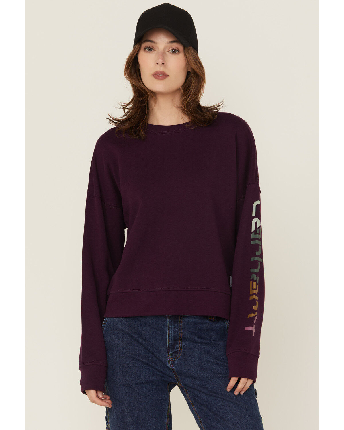 Carhartt Women's TENCEL&trade; Fiber Series Loose Fit Long Sleeve Graphic Sweatshirt