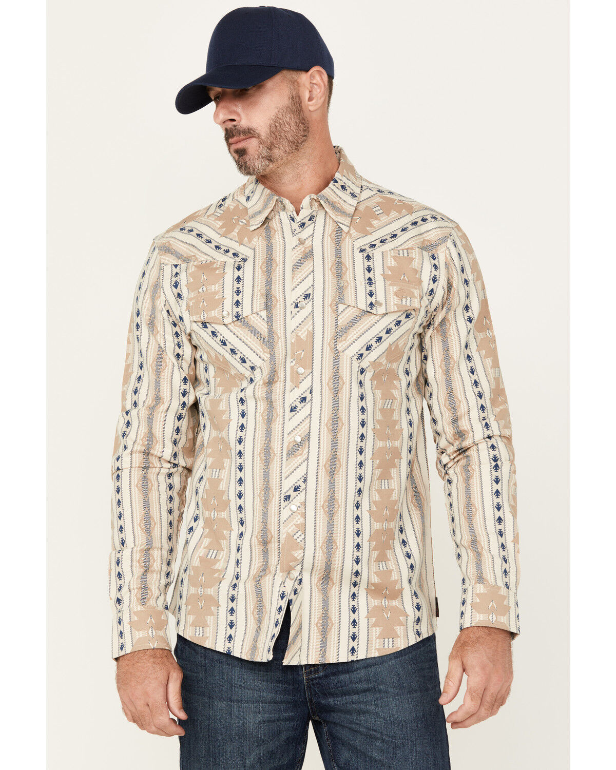 Cody James Men's FR Sedona Southwestern Striped Long Sleeve Pearl Snap Western Work Shirt 1 270131-cody-james-men-s-fr-sedona-southwestern-striped-long-sleeve-pearl-snap-western-work-shirt-1.jpg