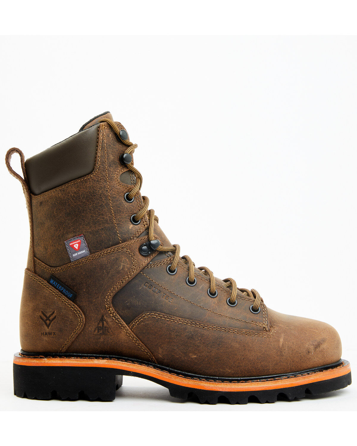 Hawx Men's 8 Insulated Lace-Up Waterproof Work Boots - Composite Toe