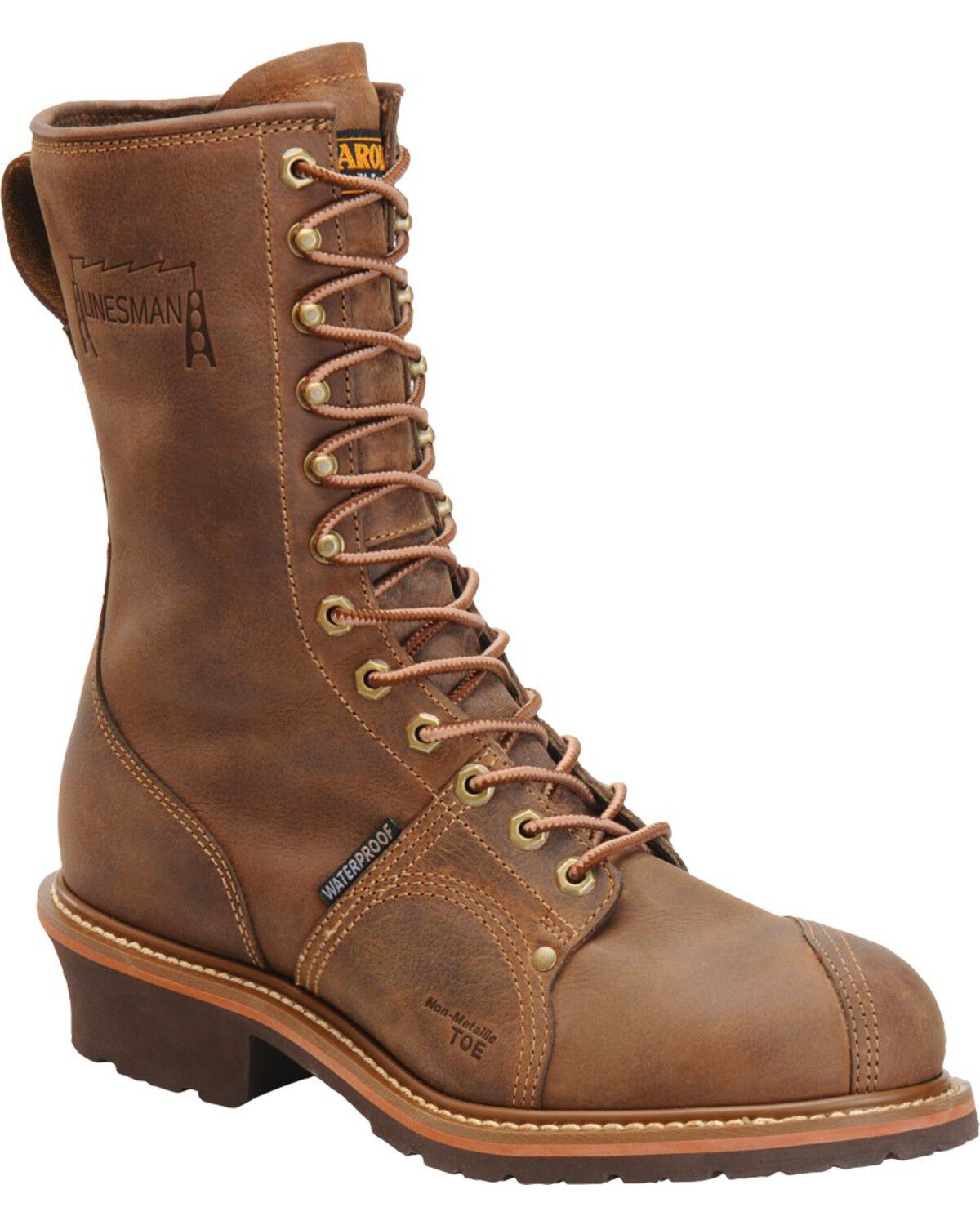 Carolina Men's 10 Waterproof Linesman Boots - Round Toe