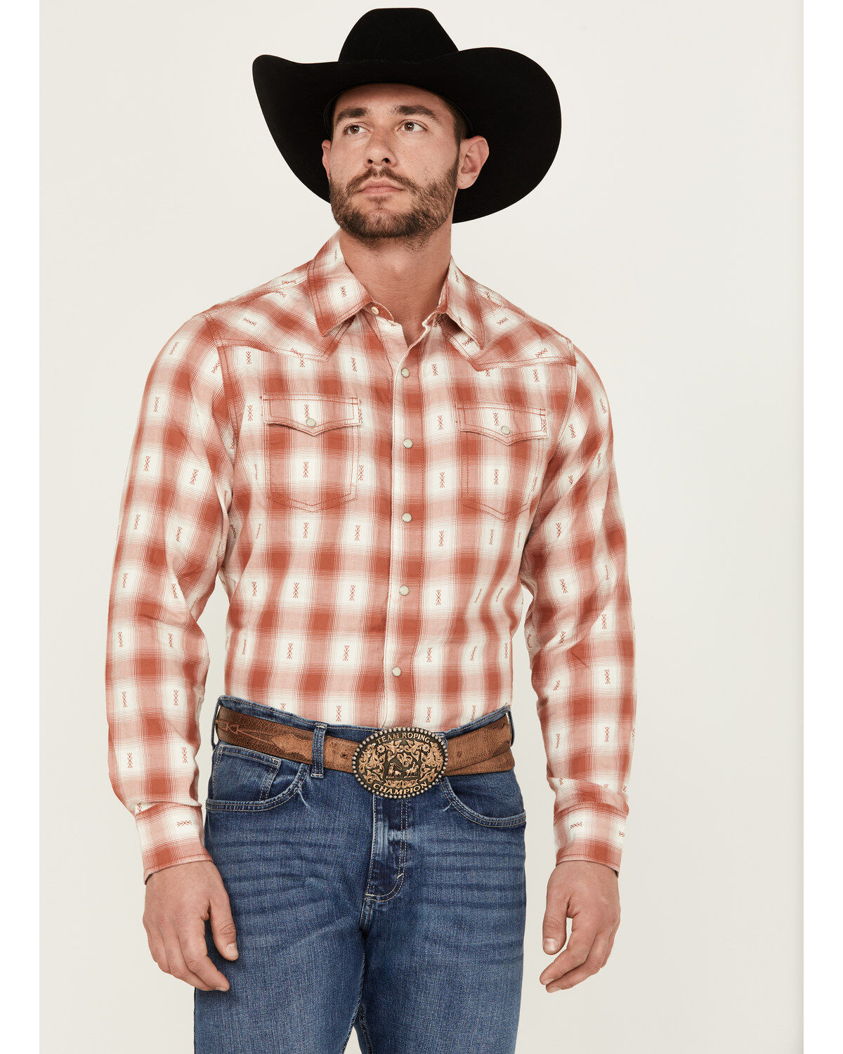Wrangler Retro Men's Plaid Print Long Sleeve Snap Performance Western Shirt 1 277393-wrangler-retro-men-s-plaid-print-long-sleeve-snap-performance-western-shirt-1.jpg