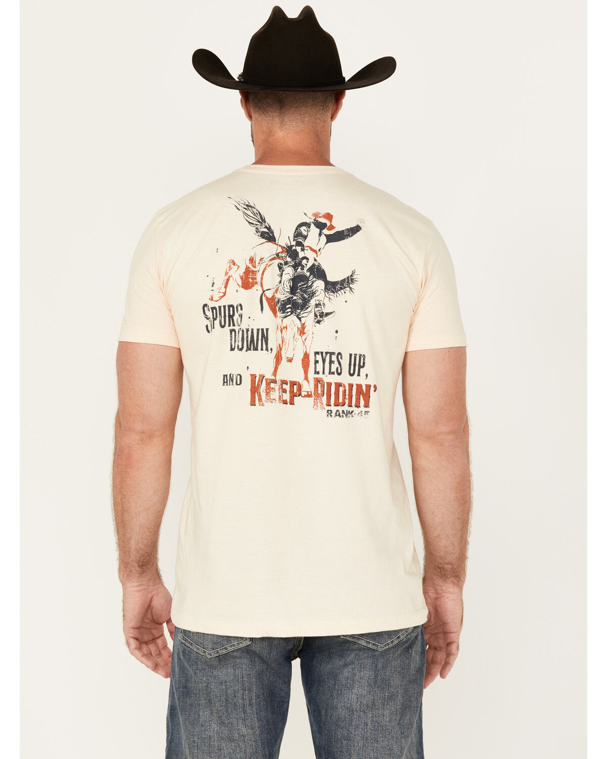 RANK 45&reg; Men's Keep Ridin' Cowboy Short Sleeve Graphic T-Shirt