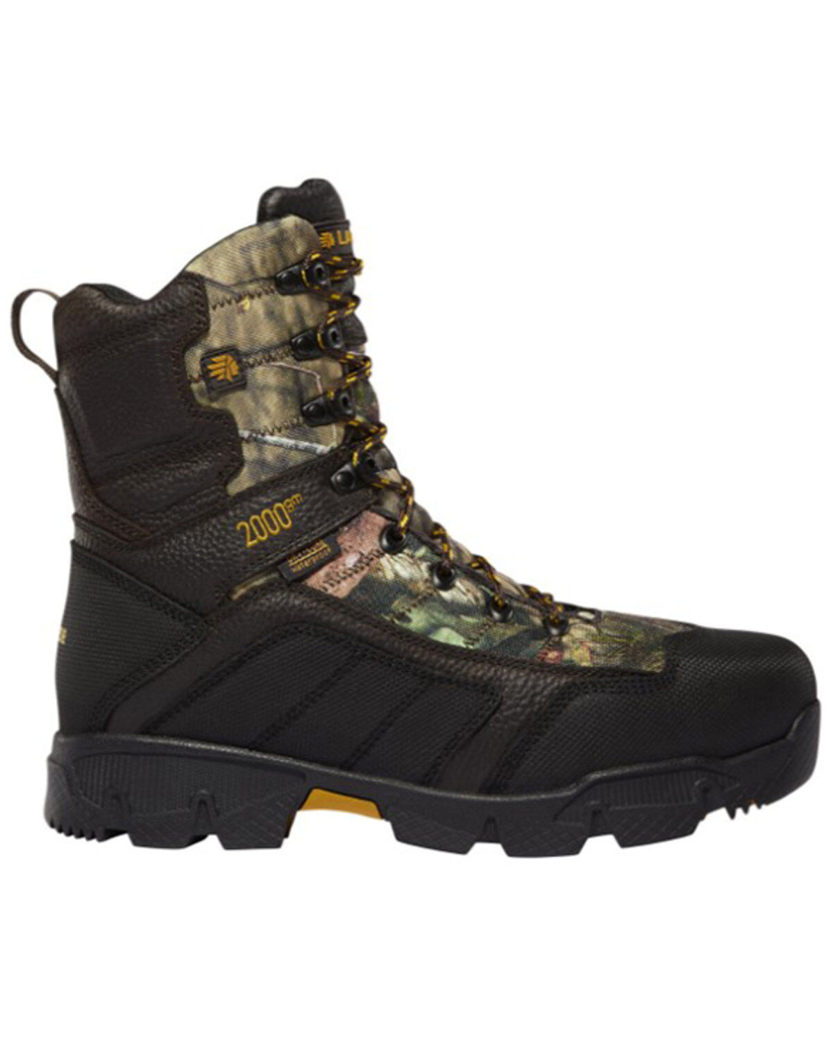 LaCrosse Men's 9 Cold Snap Mossy Oak Break-Up 2000G Lace-Up Hunting Boots - Round Toe