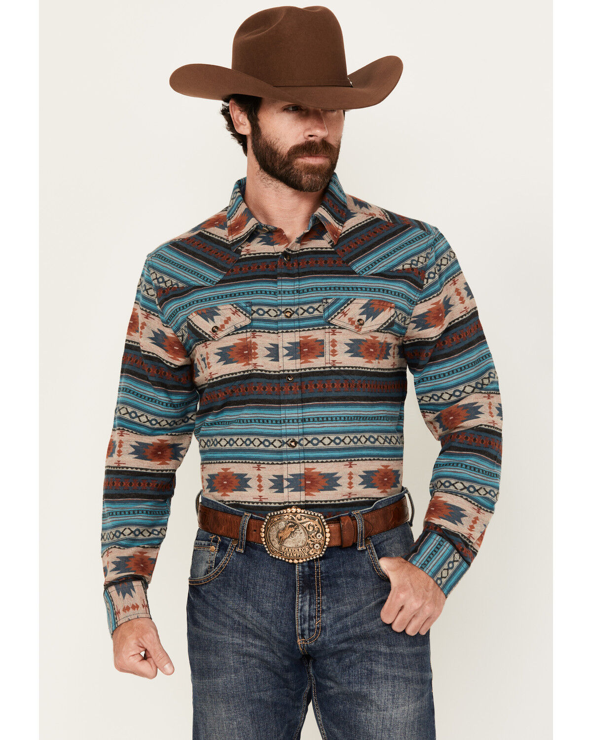 Cody James Men's Bandera Southwestern Striped Long Sleeve Snap Western Shirt 1 280522-cody-james-men-s-bandera-southwestern-striped-long-sleeve-snap-western-shirt-1.jpg
