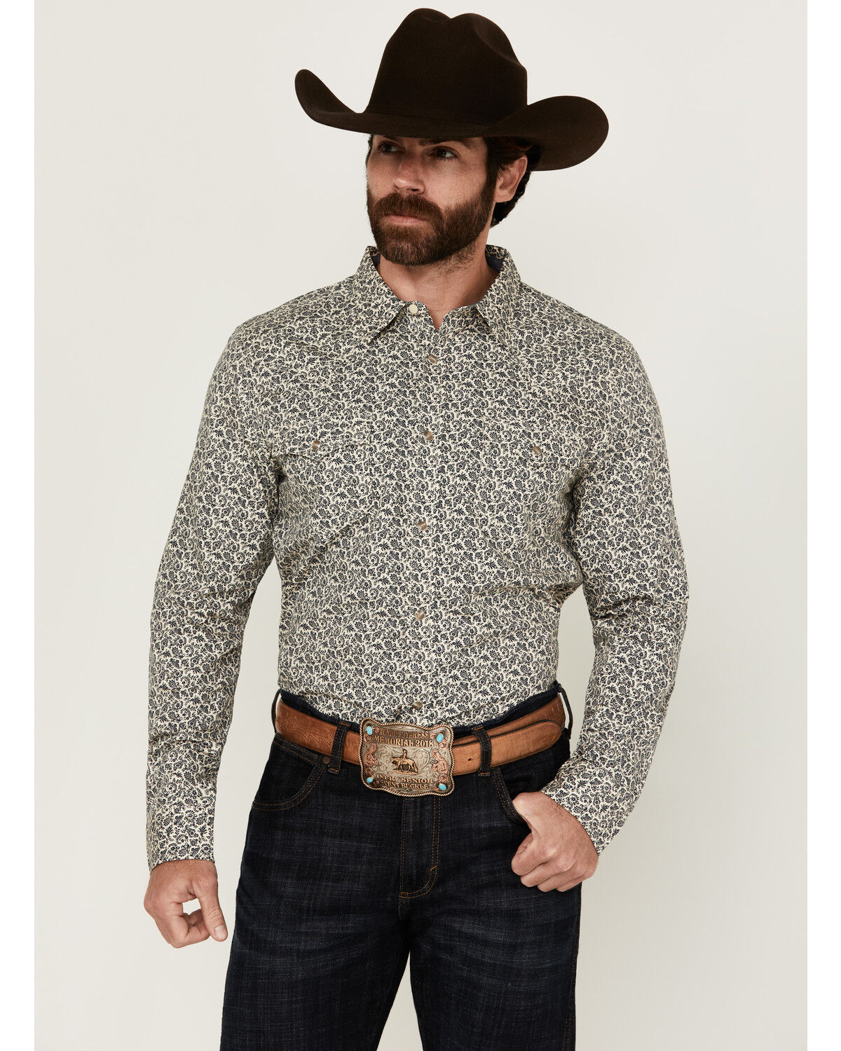Cody James Men's Hunter Paisley Print Long Sleeve Snap Western Shirt - Big 1 282960-cody-james-men-s-hunter-paisley-print-long-sleeve-snap-western-shirt-big-1.jpg
