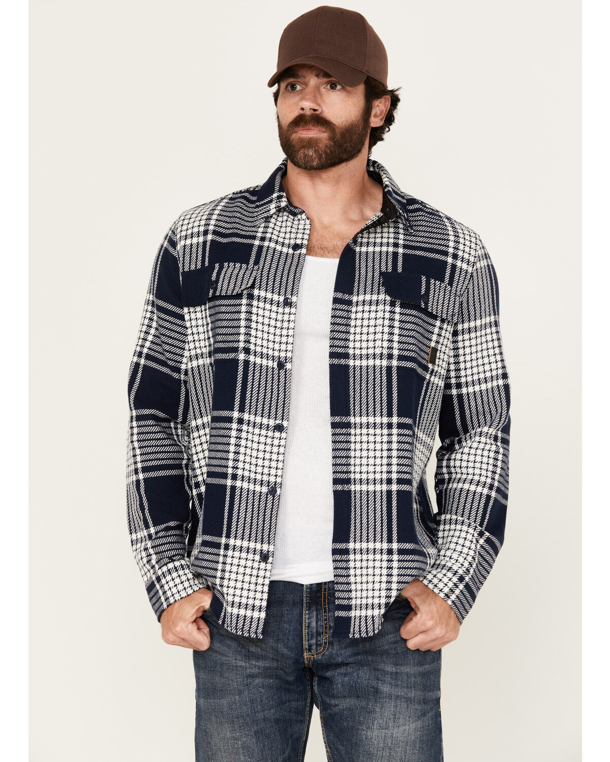 Brothers and Sons Men's Conrad Plaid Print Long Sleeve Button-Down Shirt 1 283208-brothers-and-sons-men-s-conrad-plaid-print-long-sleeve-button-down-shirt-1.jpg