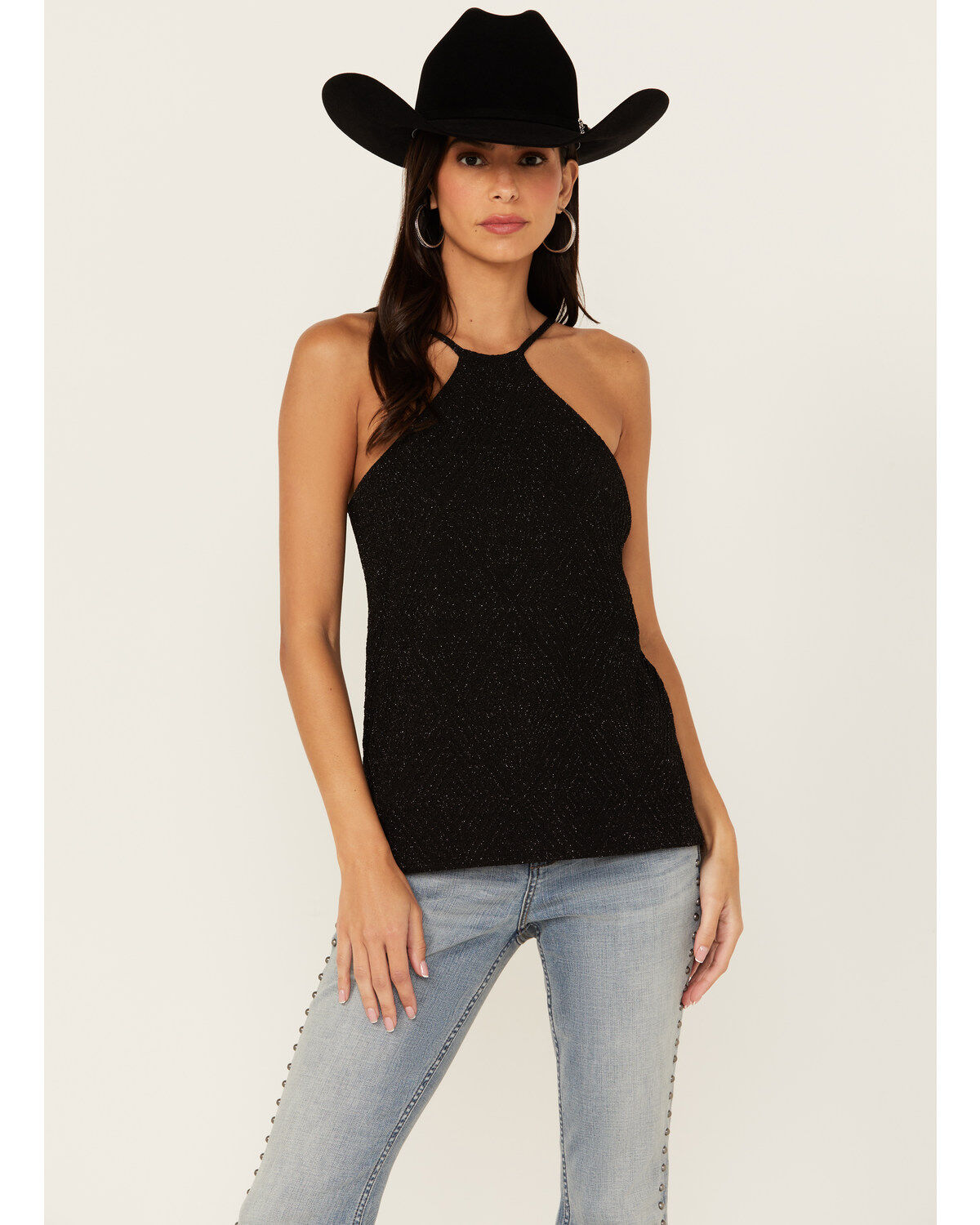 Rock & Roll Denim Women's Shimmer High Neck Tank 1 283324-rock-amp-roll-denim-women-s-shimmer-high-neck-tank-1.jpg