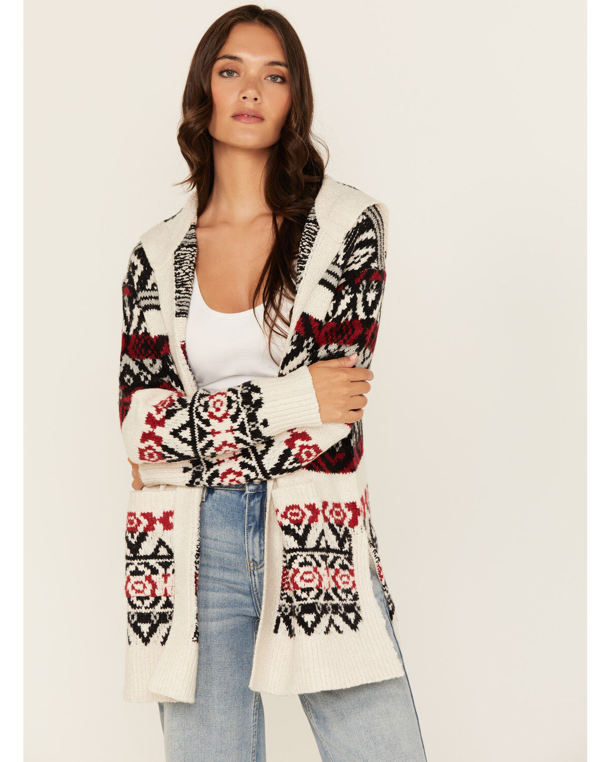 Cleo + Wolf Women's Carmen Southwestern Print Hooded Cardigan 1 283968-cleo-wolf-women-s-carmen-southwestern-print-hooded-cardigan-1.jpg