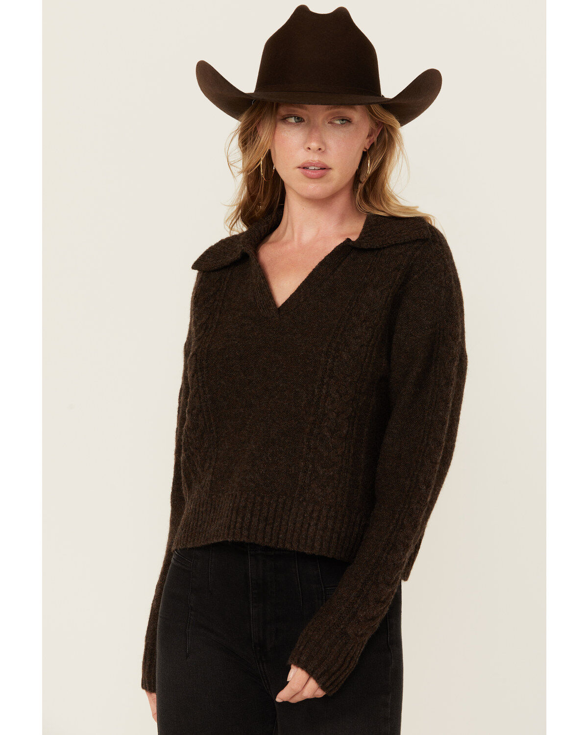 Cleo + Wolf Women's Solid Cable Knit Sweater 1 284005-cleo-wolf-women-s-solid-cable-knit-sweater-1.jpg