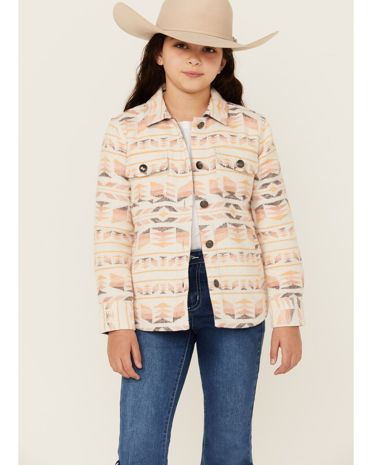 Shyanne Girls' Magnolia Southwestern Print Shacket