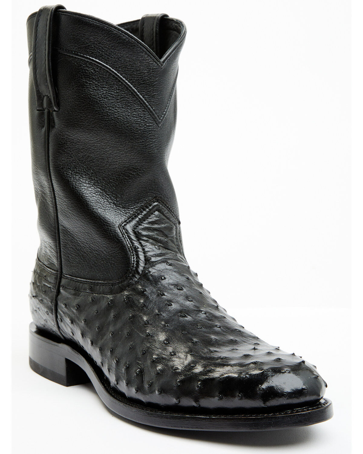 Cody James Black 1978&reg; Men's Carmen Exotic Full-Quill Ostrich Roper Boots - Round Toe