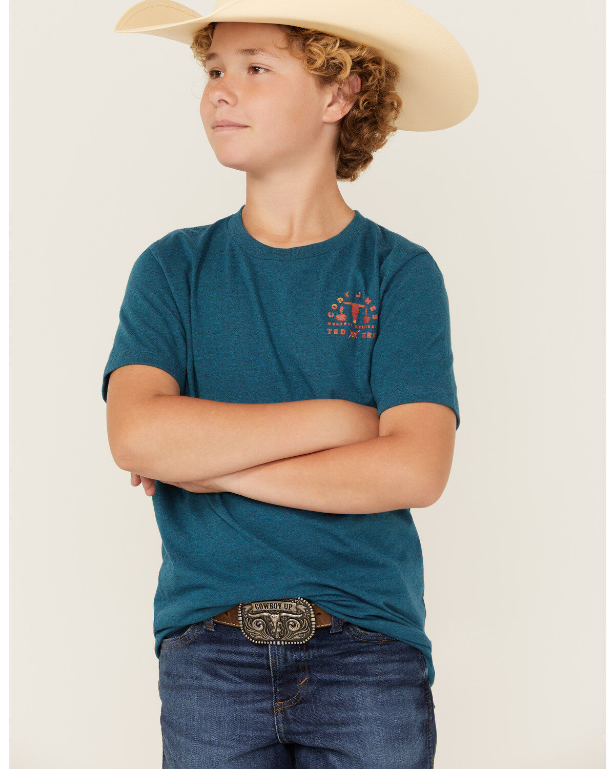 Cody James Boys' Barbed Cowboy Short Sleeve Graphic T-Shirt
