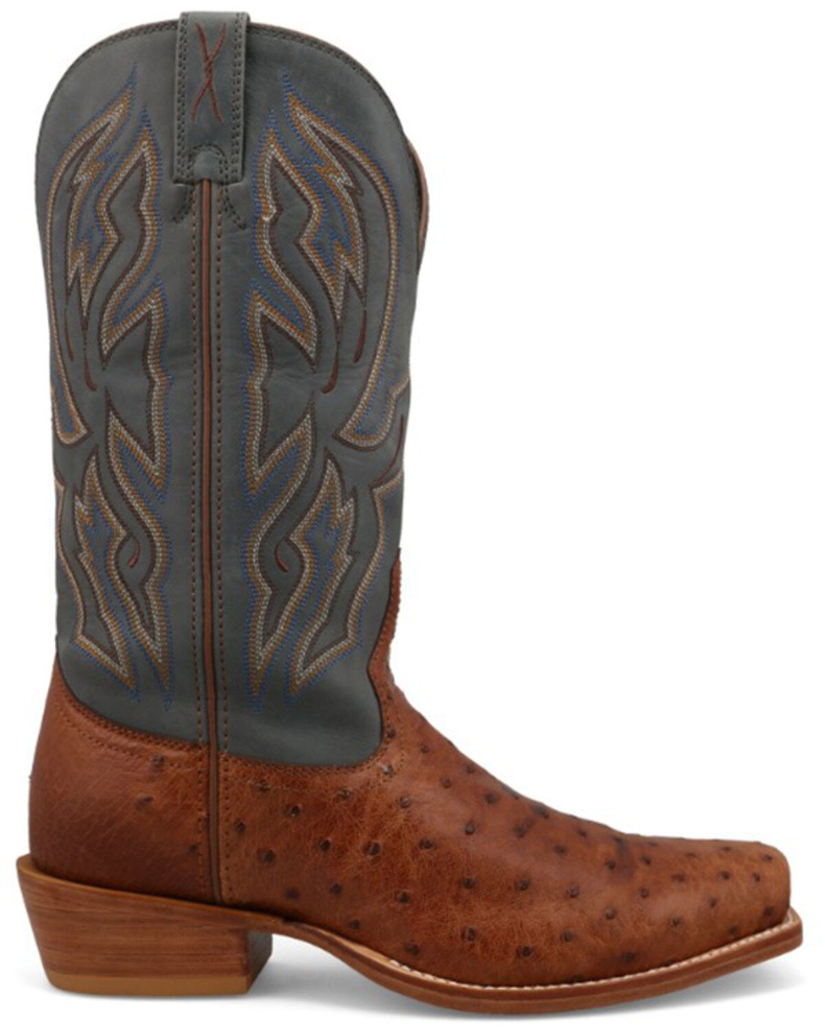 Twisted X Men's 13 Exotic Full Quill Ostrich Western Boots - Square Toe