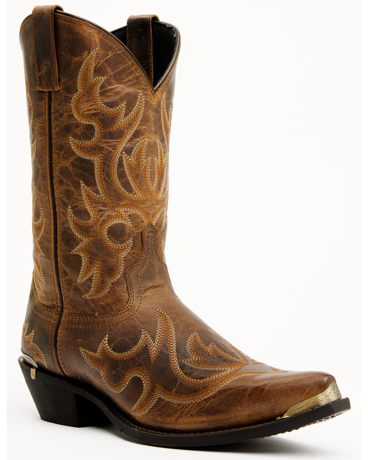 Laredo Men's 12 Fancy Stitch Western Boots - Snip Toe