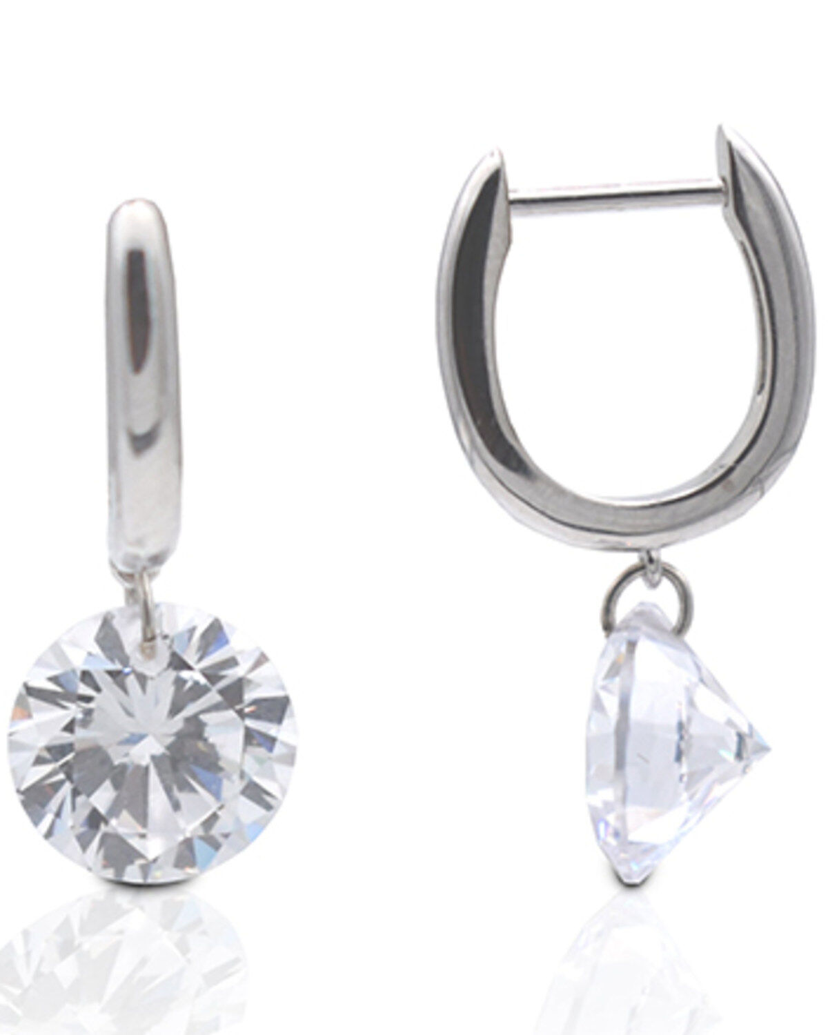 Kelly Herd Women's Sterling Silver Clear Stone Naked Earrings - 3 CT 1 289809-kelly-herd-women-s-sterling-silver-clear-stone-naked-earrings-3-ct-1.jpg