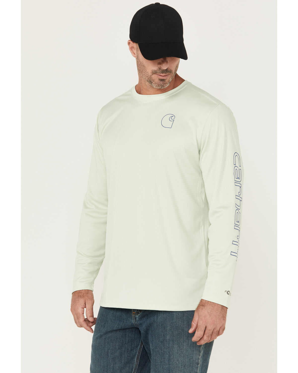 Carhartt Men's Force Sun Defender&trade; Lightweight Long Sleeve Hooded Graphic T-Shirt