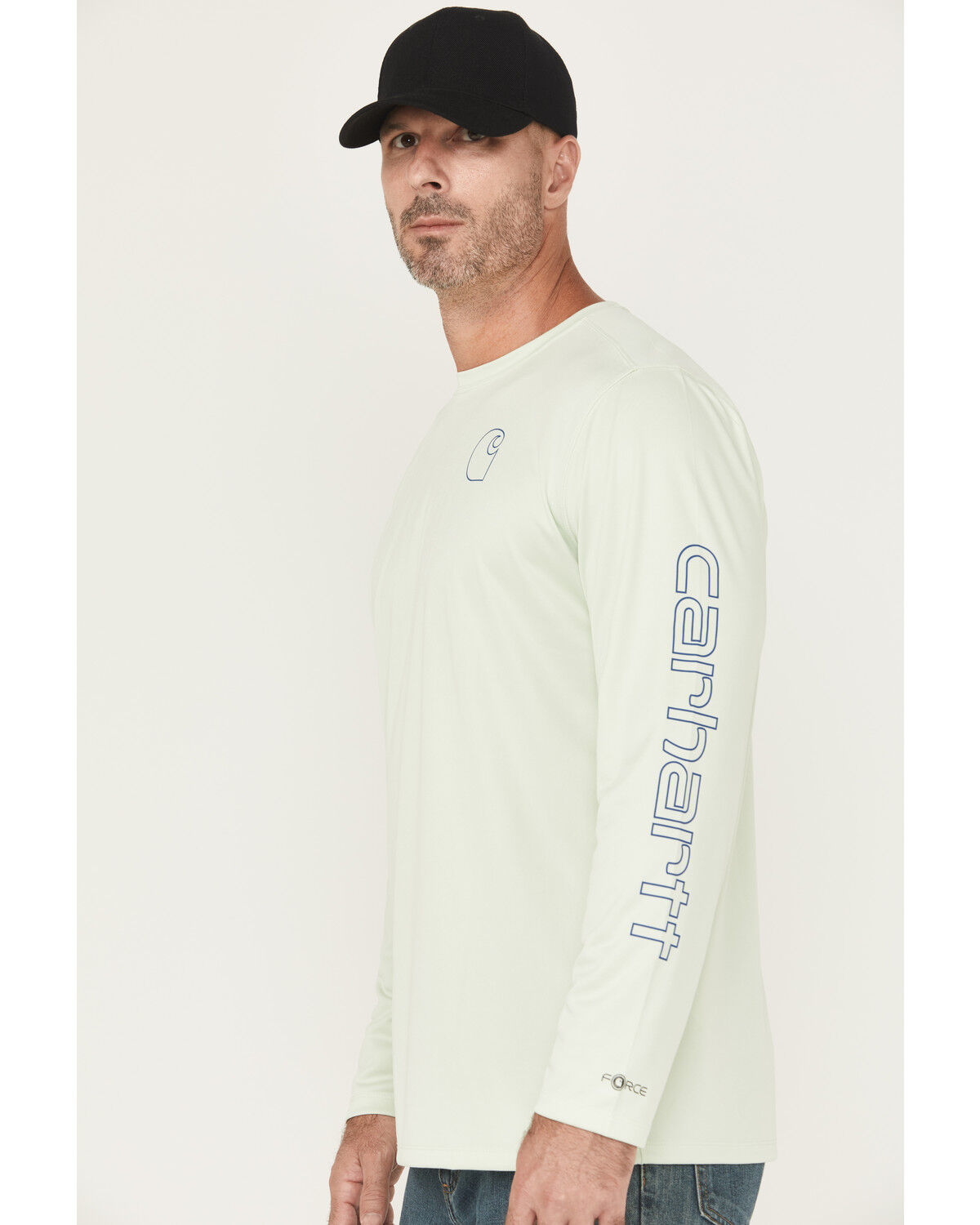 Carhartt Men's Force Sun Defender™ Lightweight Long Sleeve Hooded Graphic T-Shirt