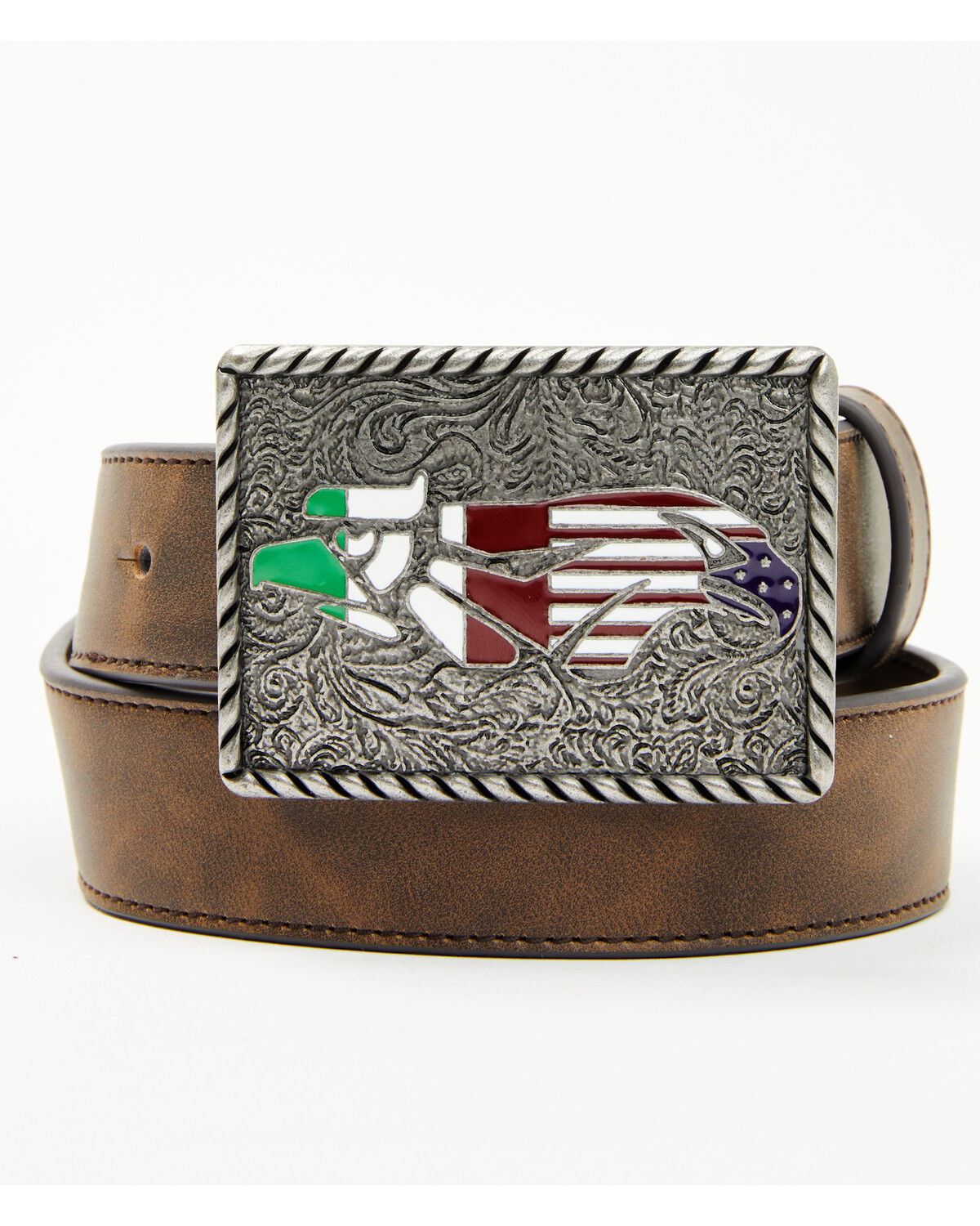 Cody James Boys' Tex Mexico Thunder Bird Leather Belt