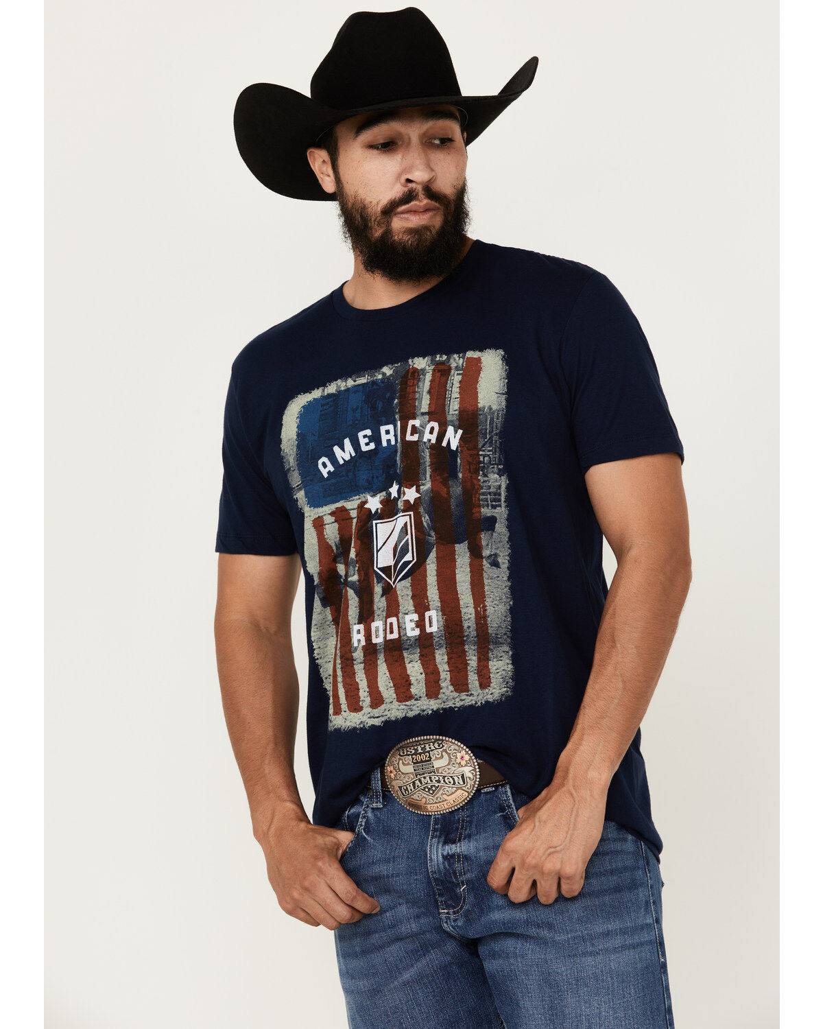 RANK 45&reg; Men's American Rodeo Short Sleeve Graphic T-Shirt