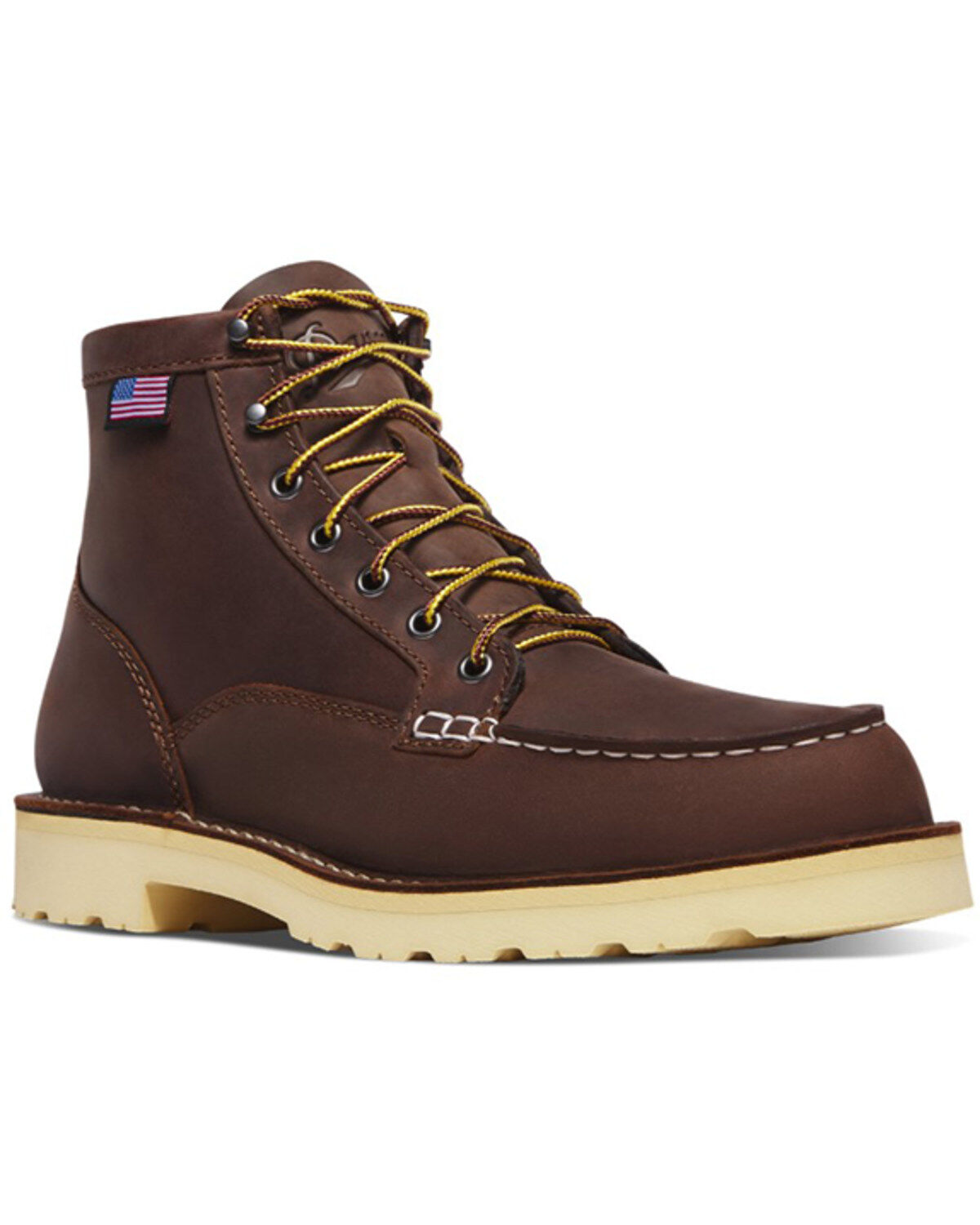 Danner Men's 6 Bull Run Lace-Up Work Boots - Soft Toe