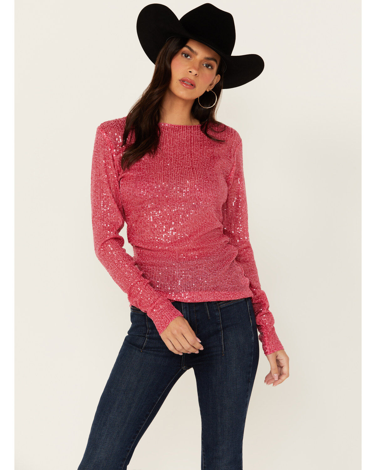 Free People Women's Sequins Gold Rush Long Sleeve Top 1 297511-free-people-women-s-sequins-gold-rush-long-sleeve-top-1.jpg