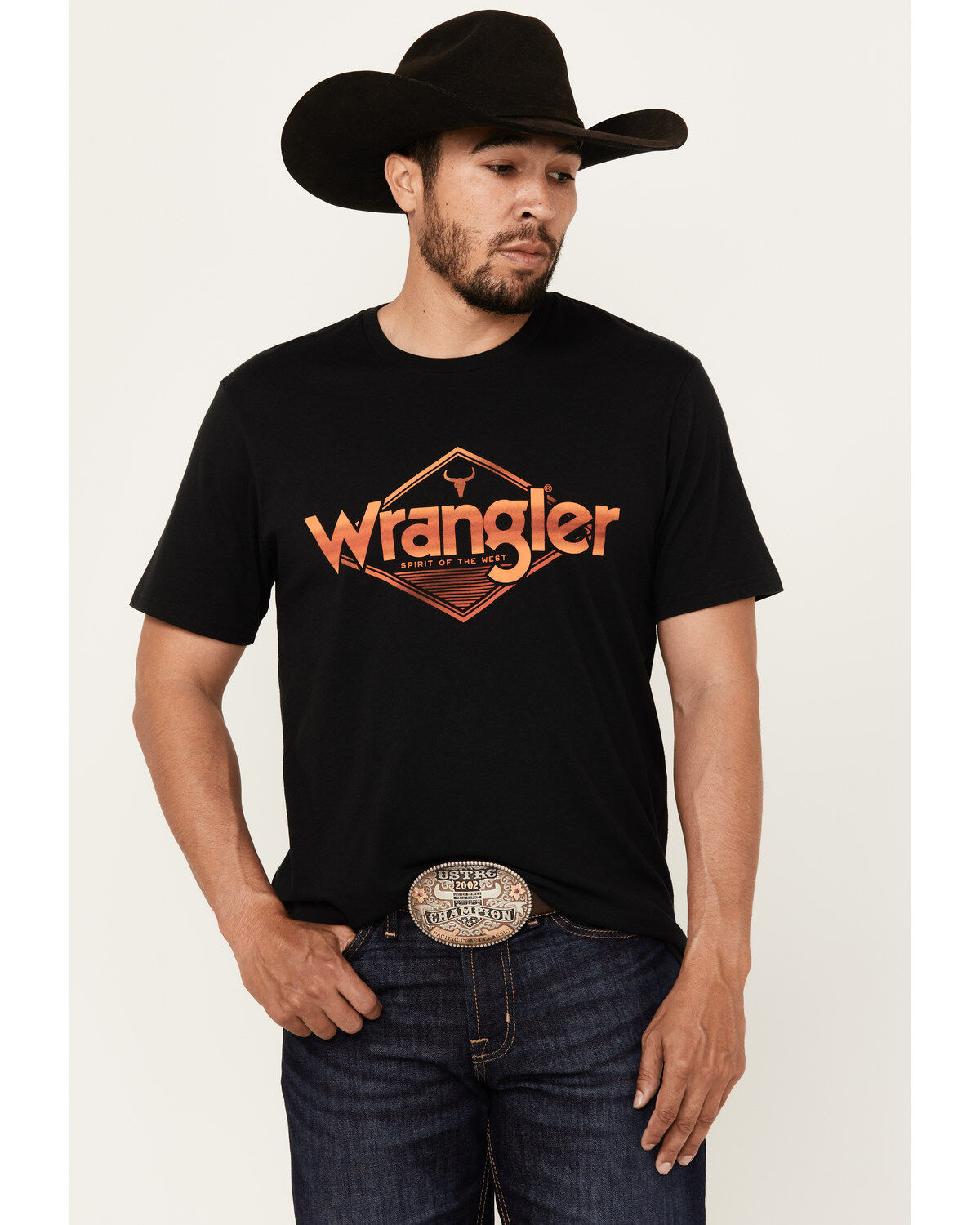 Wrangler Men's Boot Barn Exclusive Diamond Logo Print Short Sleeve Graphic T-Shirt