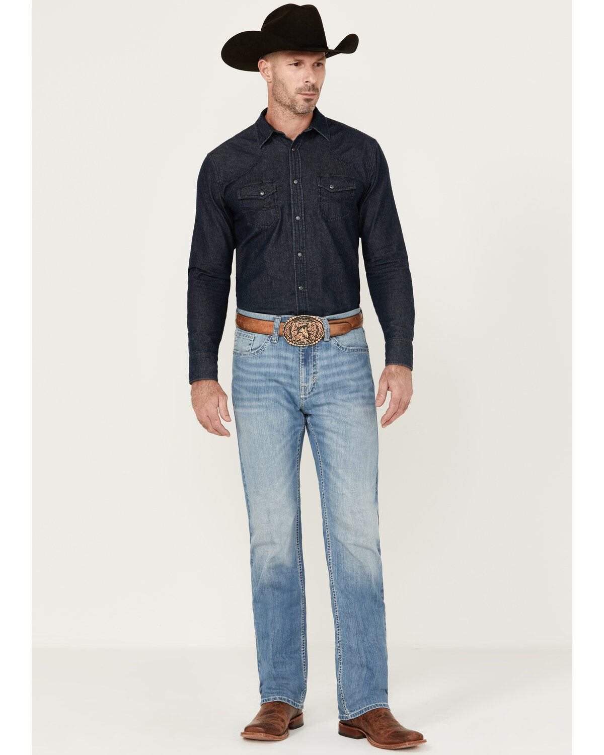 Cody James Men's Clovehitch Wash Jackson Slim Straight Stretch Denim Jeans