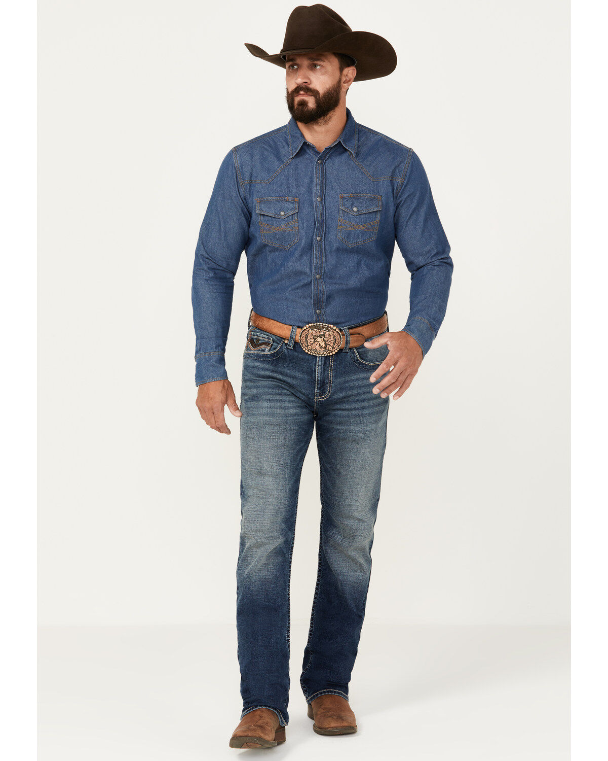 Cody James Men's Sundance Wash Jackson Slim Straight Stretch Denim Jeans