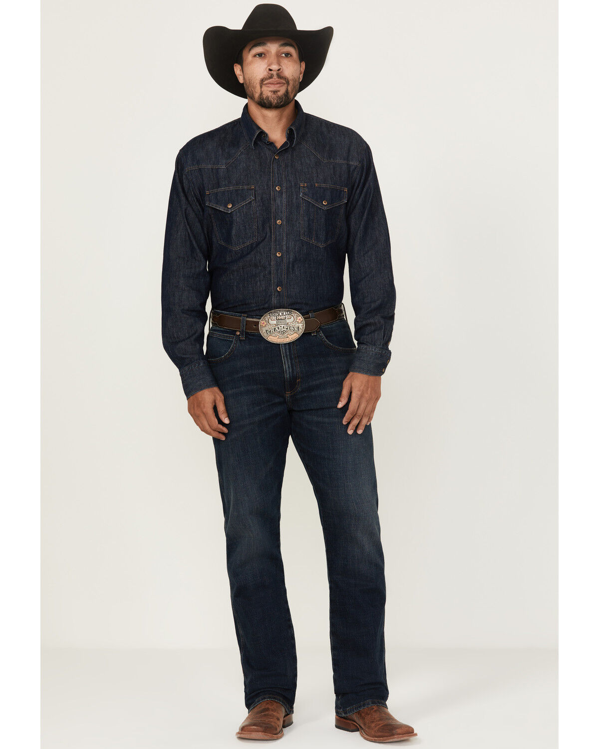 Wrangler Retro Men's Richland Dark Wash Slim Bootcut Stretch Denim Jeans - Tall