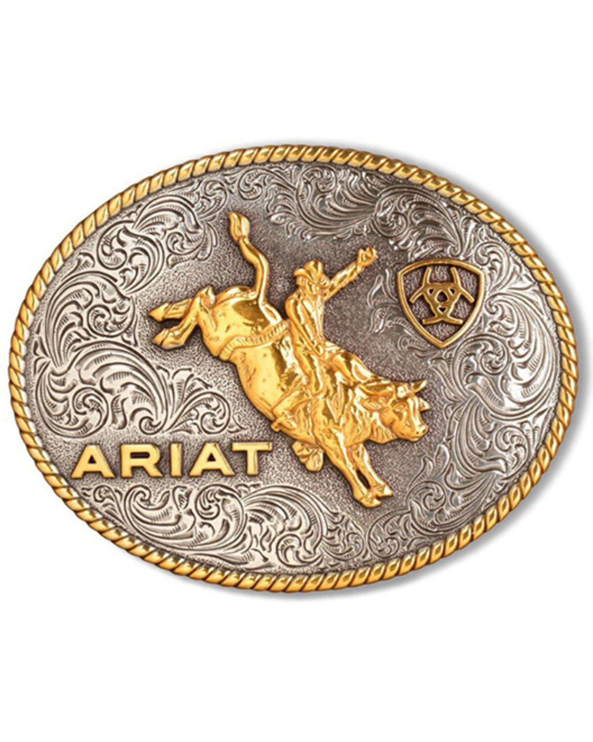 Ariat Men's Two-Toned Oval Roper Bullrider Buckle 1 305265-ariat-men-s-two-toned-oval-roper-bullrider-buckle-1.jpg