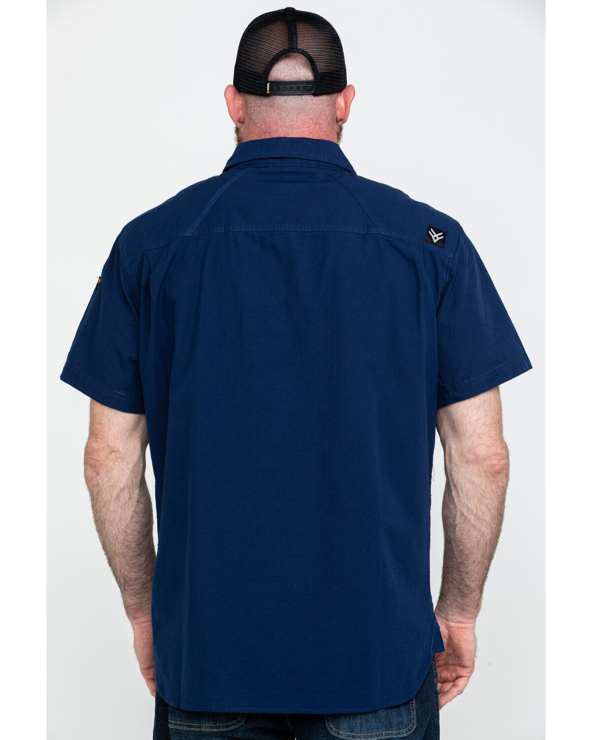 Hawx Men's Solid Yarn Dye Two Pocket Short Sleeve Work Shirt